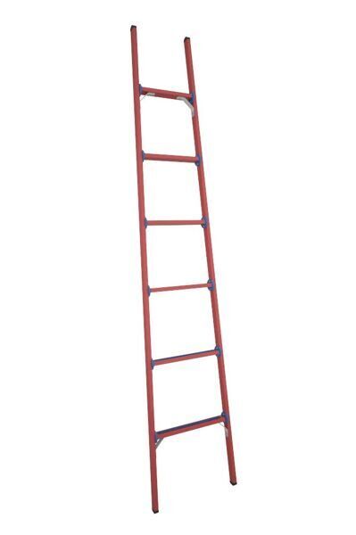 Лестница стеклопластиковая приставная диэлектрическая ЛСПД-2,5 (Н-2,5м, 6ступ, 6,5кг)