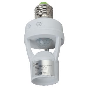 MD 015 Датчик движения ЭРА белый E27 60Вт 360гр 6м IP20 (50/1600) MD 015 Датчик движения ЭРА белый E27 60Вт 360гр 6м IP20 (50/1600)