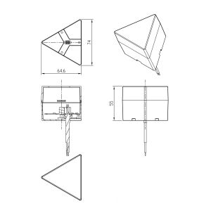 Модуль соединительный светодиодный ЭРА SML-AC-B-6K-03 для светильников SML 3Вт 6500K 270Лм треугольник черный Модуль соединительный светодиодный ЭРА SML-AC-B-6K-03 для светильников SML 3Вт 6500K 270Лм треугольник черный