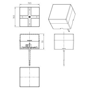 Модуль соединительный светодиодный ЭРА  SML-AC-W-4K-04 для светильников SML 3Вт 4000K 270Лм квадрат белый