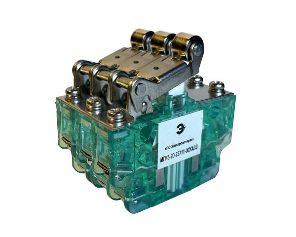 МП45-20-23711-00УХЛ3, Трехсегментный, двухполюсный, рычаг с роликом, 1НО + 1НЗ