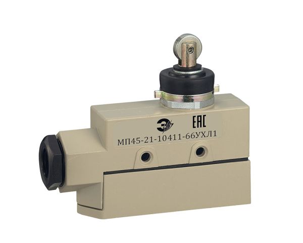 МП 45-21-10411-66УХЛ3, перекидной контакт 1НО-1НЗ, толкатель с роликом