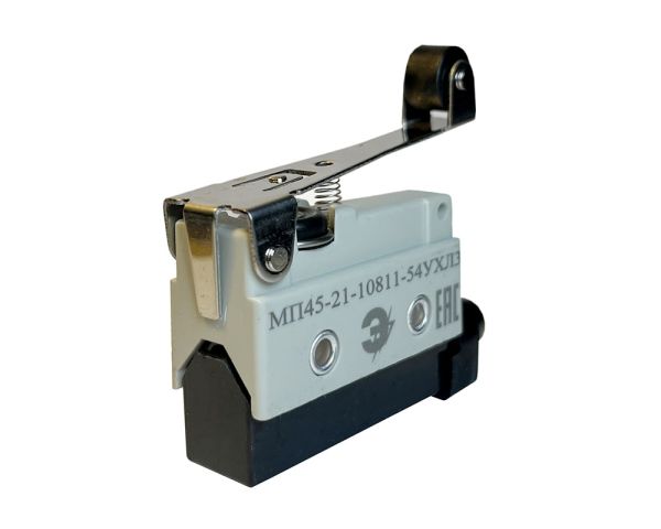 МП45-21-10811-54УХЛ3, перекидной контакт 1НО-1НЗ, рычаг с роликом