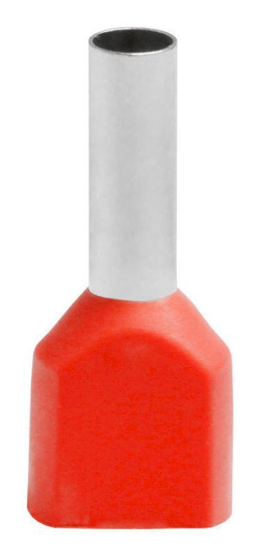 Наконечник штыревой втулочный изолирован. двойной НШвИ2 1,0-8 (100 шт.) Наконечник штыревой втулочный изолирован. двойной НШвИ2 1,0-8 (100 шт.)