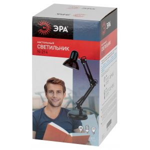 Настольный светильник ЭРА N-214-E27-40W-BU Е27 с основанием синий Настольный светильник ЭРА N-214-E27-40W-BU Е27 с основанием синий