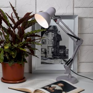 Настольный светильник ЭРА N-214-E27-40W-GY Е27 с основанием серый