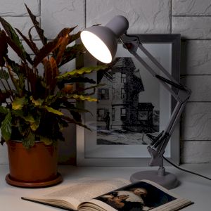 Настольный светильник ЭРА N-214-E27-40W-GY Е27 с основанием серый