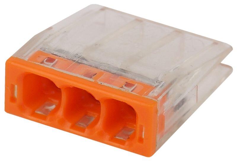 NO-224-35 ЭРА Клемма СМК компактная с пастой серии 243, 3 отверстия, 0,5-2,5 мм2 (упак 100 шт.) (100 NO-224-35 ЭРА Клемма СМК компактная с пастой серии 243, 3 отверстия, 0,5-2,5 мм2 (упак 100 шт.) (100