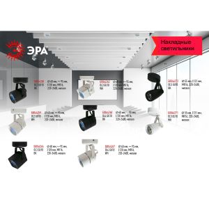 OL2 GU10 WH Светильник ЭРА Накладной, белый (50/900)