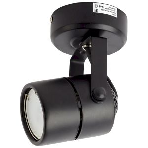 OL4 GU10 BK Подсветка ЭРА Накладной, черный (50/900)