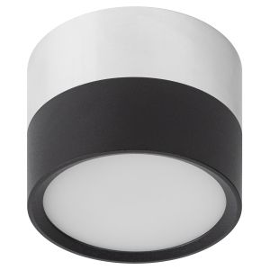 OL7 GX53 BK/CH Подсветка ЭРА Накладной под лампу Gx53, алюминий, цвет черный+хром (40/1440)