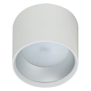 OL8 GX53 WH/SL Подсветка ЭРА Накладной под лампу Gx53, алюминий, цвет белый+серебро (40/800)