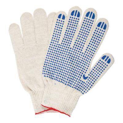 Перчатки х/б с ПВХ 10 класс 4-х нитка ТК "Точка"