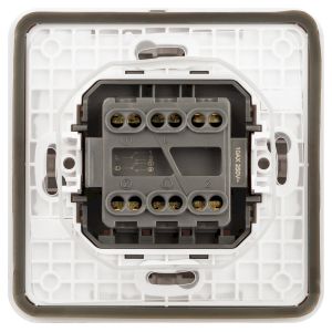 Переключатель ЭРА Эксперт 11-1526-01 двойной IP55, 10АХ-250В, СУ, белый Переключатель ЭРА Эксперт 11-1526-01 двойной IP55, 10АХ-250В, СУ, белый