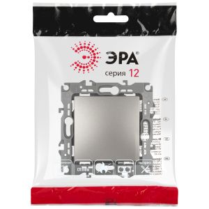 Переключатель ЭРА Серия 12 12-1103-16 , 10АХ-250В, титан Переключатель ЭРА Серия 12 12-1103-16 , 10АХ-250В, титан