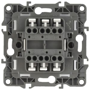 Переключатель ЭРА Серия 12 12-1112-02 перекрёстный двойной, 10АХ-250В, слоновая кость
