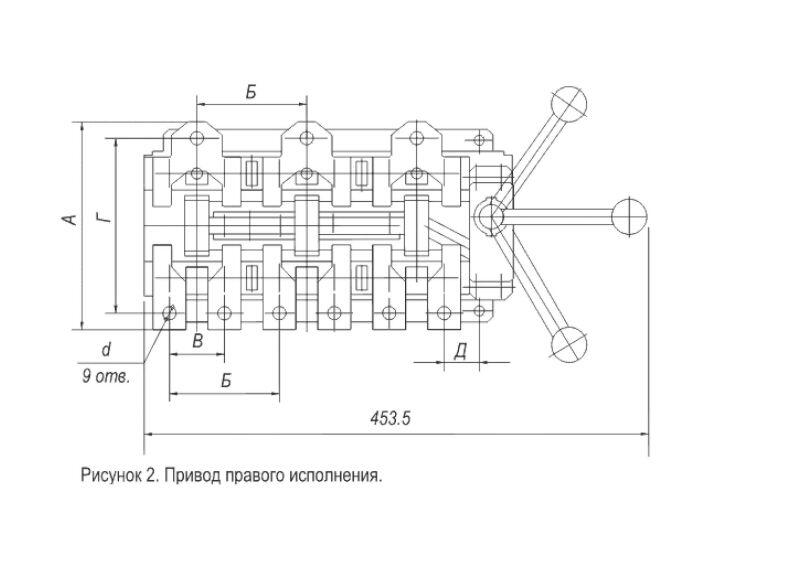 Переключатель-разъединитель ВД1-3551П 250А