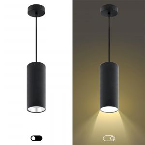 PL12 GX53 BK/SL Подсветка ЭРА Подвесной светильник под лампу GX53, алюминий, цвет черный+серебро (18 PL12 GX53 BK/SL Подсветка ЭРА Подвесной светильник под лампу GX53, алюминий, цвет черный+серебро (18