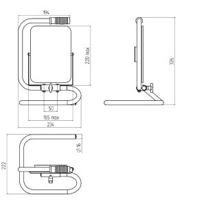 Подставка для прожектора ЭРА LPR-STAND шириной до 175см Подставка для прожектора ЭРА LPR-STAND шириной до 175см