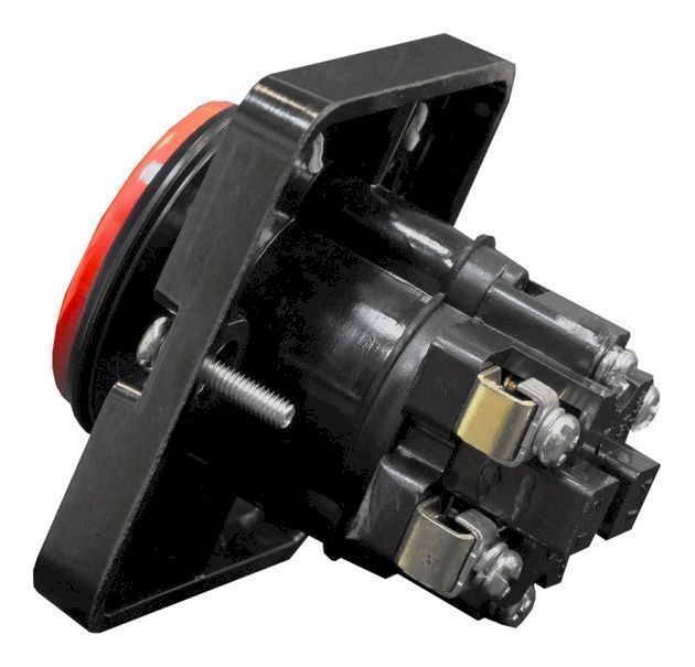 Пост кнопочный ПКЕ 122-1  У2 красный гриб IP54