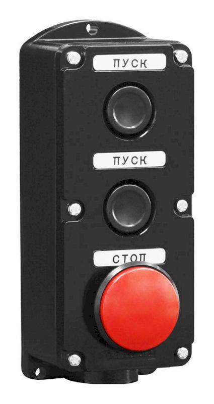 Пост кнопочный ПКЕ 222-3 У2 красный гриб IP54 Пост кнопочный ПКЕ 222-3 У2 красный гриб IP54