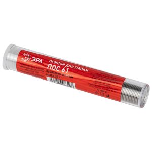 Припой ЭРА для пайки ПОС 61 проволока O 1.0 мм, колба 20 гр