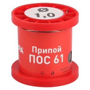 Припой ЭРА  PL-PR05 для пайки ПОС 61 проволока 1,0 мм катушка 100 грамм