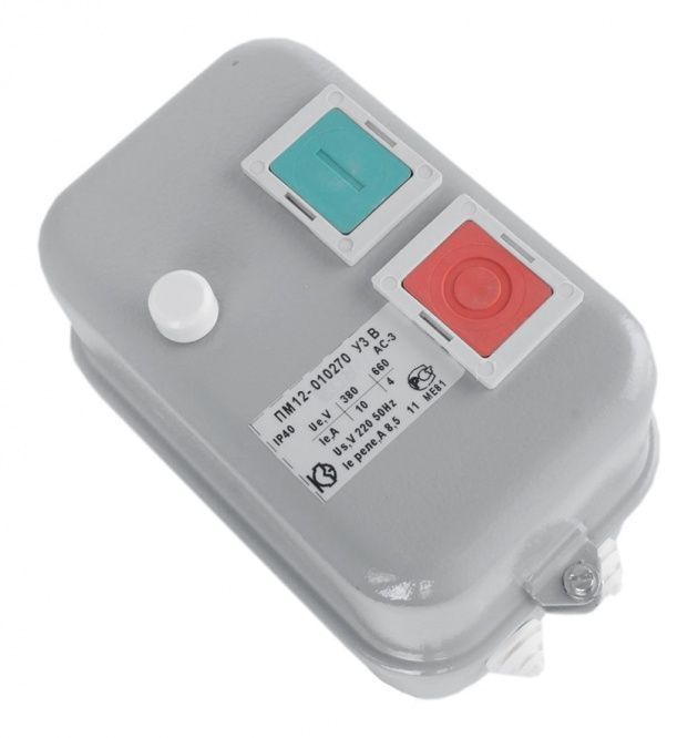 Пускатель магнитный ПМ12-010270 У3 В 380В 1з КЗЭ Пускатель магнитный ПМ12-010270 У3 В 380В 1з КЗЭ