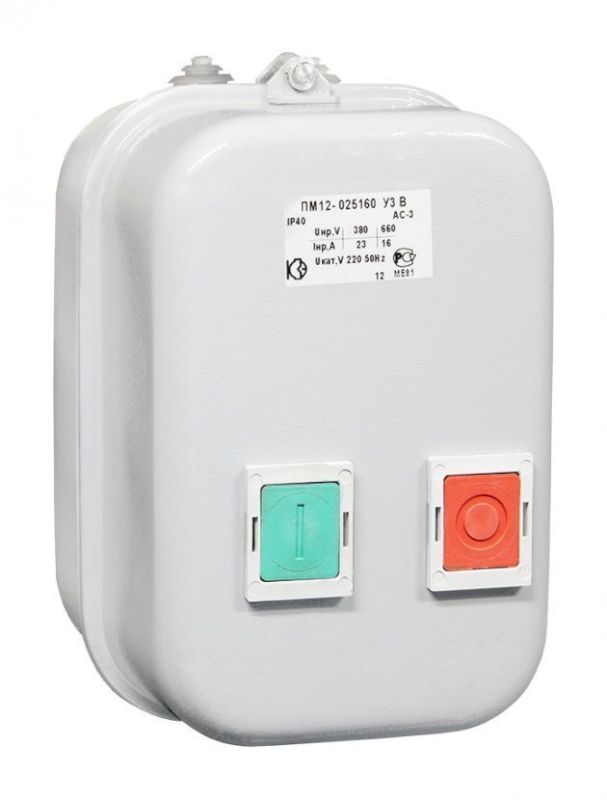 Пускатель магнитный ПМ12-025160 У3 В 220В 2з+1р КЗЭ Пускатель магнитный ПМ12-025160 У3 В 220В 2з+1р КЗЭ