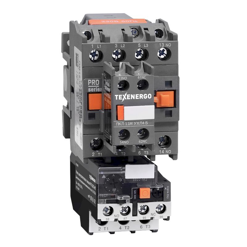 Пускатель магнитный ПМ12-025200    24В  20А    УХЛ4 2з+1р Класс Б EURO Texenergo