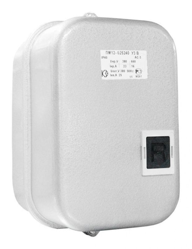 Пускатель магнитный ПМ12-025240 У3 В 220В 1з 12.5 А КЗЭ Пускатель магнитный ПМ12-025240 У3 В 220В 1з 12.5 А КЗЭ