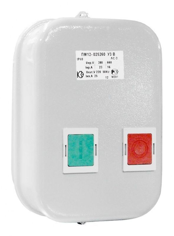 Пускатель магнитный ПМ12-025260 У3 В  380В  2з+1р  КЗЭ