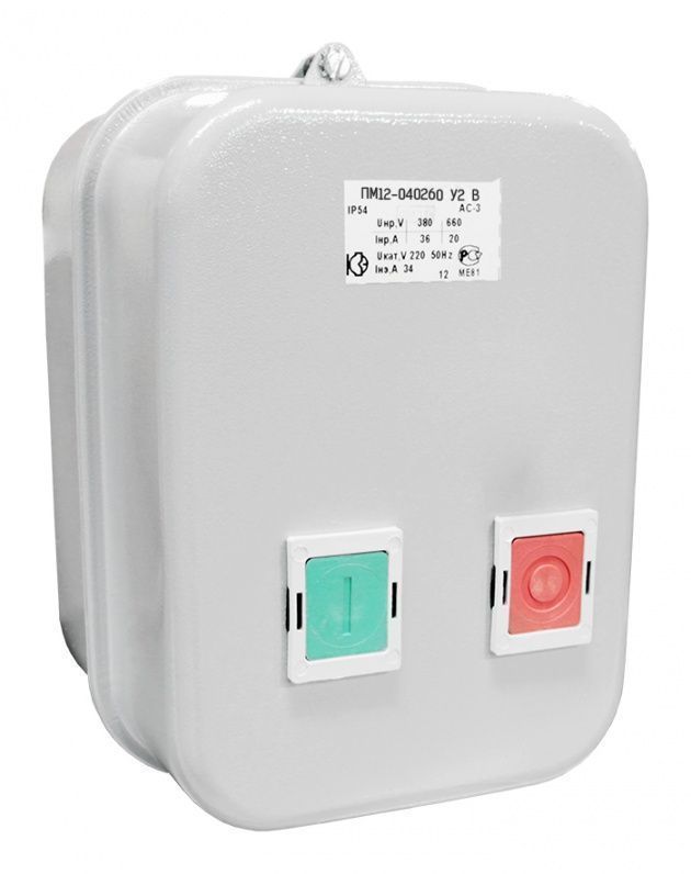 Пускатель магнитный ПМ12-040260 У3 В  220В 2з+1р  РТТ-121 34А  КЗЭ