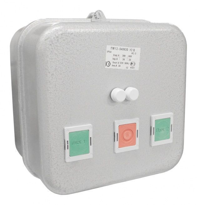 Пускатель магнитный ПМ12-040630 У2 В  380В 4з+2р КЗЭ