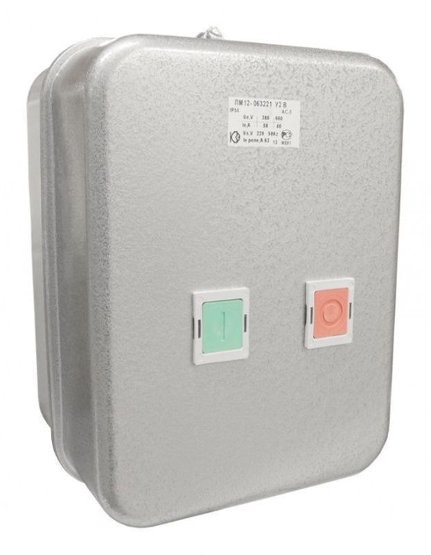 Пускатель магнитный ПМ12-063221 У2 В 220В 2з+2р КЗЭ Пускатель магнитный ПМ12-063221 У2 В 220В 2з+2р КЗЭ