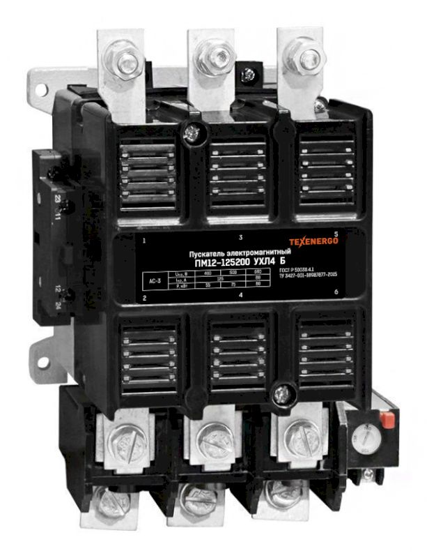 Пускатель магнитный ПМ12-125200 220В (93А-125А) УХЛ4 2з+2р Класс Б Texenergo Пускатель магнитный ПМ12-125200 220В (93А-125А) УХЛ4 2з+2р Класс Б Texenergo