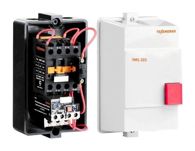 Пускатель магнитный ПМЕ 222   220 В  2з+2р   20А  У3 Класс Б ТЭ  EURO