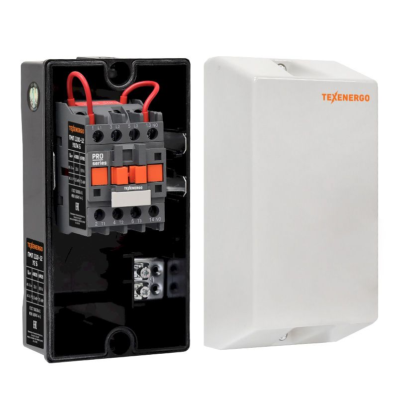 Пускатель магнитный ПМЛ 1110-12 400В 12А 1з У2 Б Теxenergo Пускатель магнитный ПМЛ 1110-12 400В 12А 1з У2 Б Теxenergo