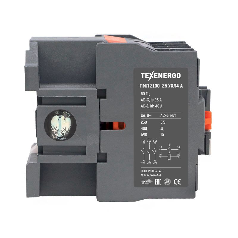 Пускатель магнитный ПМЛ 2100-25  110В  Исп."А"  25А  1з  Теxenergo