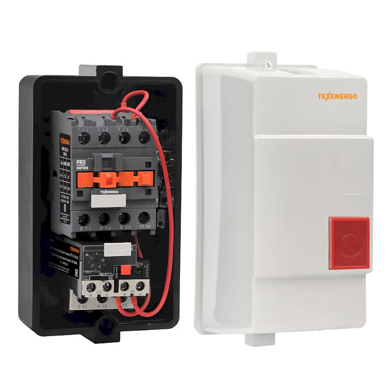 Пускатель магнитный ПМЛ 2210-25  400В  25А    У2 Б  РТЛ 1021-М2 (12-18А)    Теxenergo