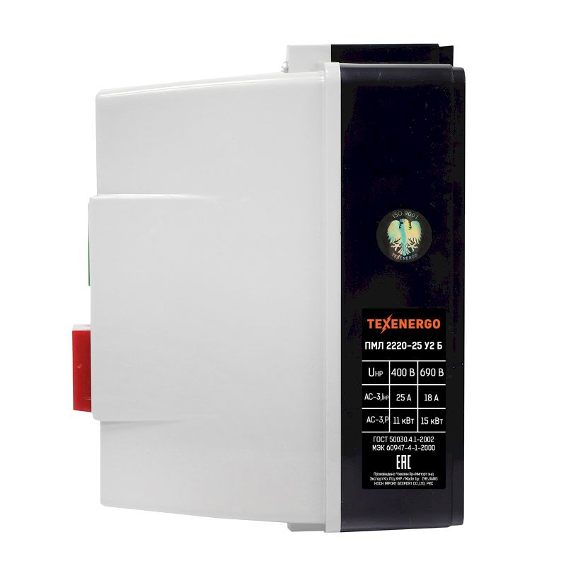 Пускатель магнитный ПМЛ 2220-25  110В  25А    У2 Б  РТЛ 1022-М2 (17-25А)    Теxenergo
