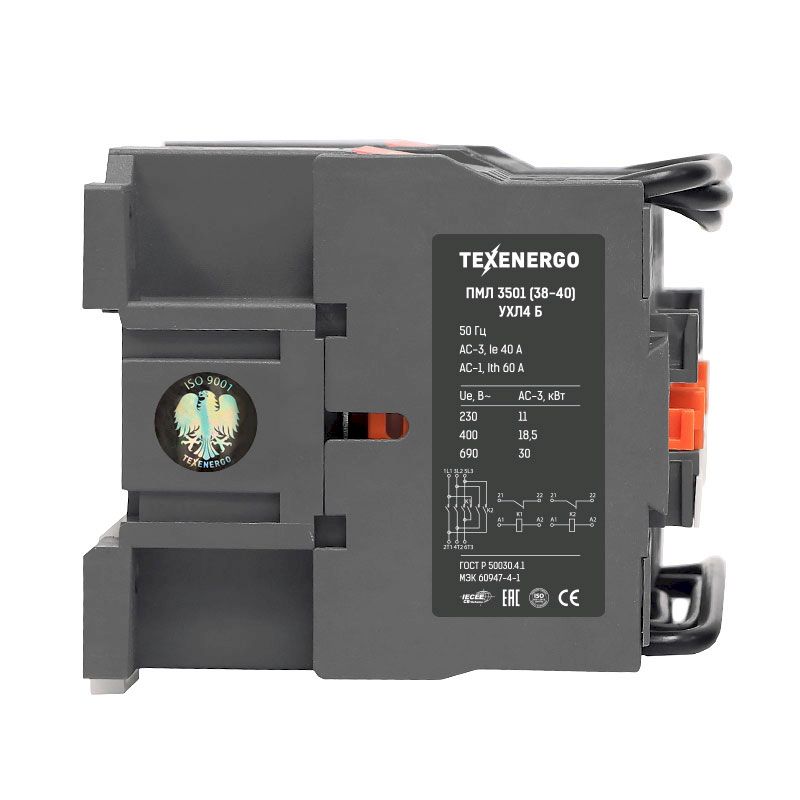 Пускатель магнитный ПМЛ 3501      400В  40А  2р   УХЛ4 Б Cu   Теxenergo
