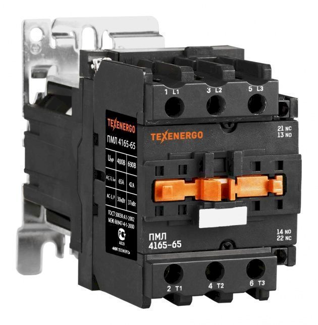 Пускатель магнитный ПМЛ 4165-65 =24В пост.ток 65А 1з+1р УХЛ4 Б Теxenergo Пускатель магнитный ПМЛ 4165-65 =24В пост.ток 65А 1з+1р УХЛ4 Б Теxenergo