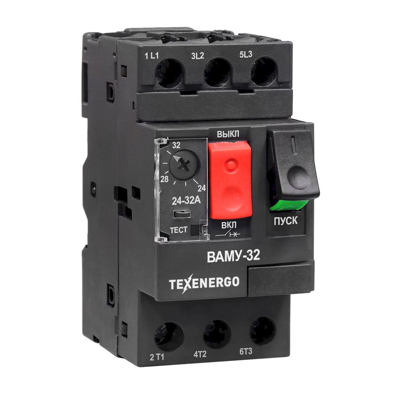 Пускатель ручной кнопочный ВАМУ 24-32 А Пускатель ручной кнопочный ВАМУ 24-32 А