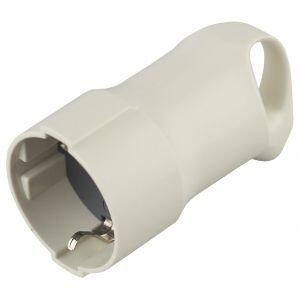 R3  ЭРА Розетка кабельная c/з 16A с кольцом непрямой ввод белая (10/200/3200)