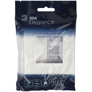 Рамка для розеток и выключателей ЭРА Elegance 14-5011-01 Classic, на 1 пост, белый