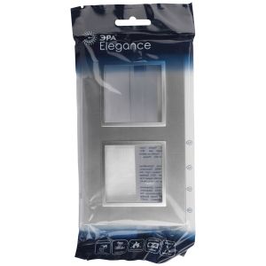 Рамка для розеток и выключателей ЭРА Elegance 14-5012-03 Classic, на 2 поста, алюминий Рамка для розеток и выключателей ЭРА Elegance 14-5012-03 Classic, на 2 поста, алюминий