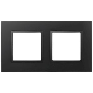 Рамка для розеток и выключателей ЭРА Elegance 14-5012-05 Classic, на 2 поста, антрацит