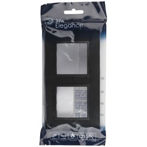 Рамка для розеток и выключателей ЭРА Elegance 14-5012-05 Classic, на 2 поста, антрацит