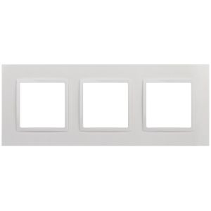 Рамка для розеток и выключателей ЭРА Elegance 14-5013-01 Classic, на 3 поста, белый